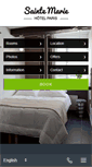 Mobile Screenshot of hotel-saintemarie-paris.com