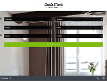Tablet Screenshot of hotel-saintemarie-paris.com